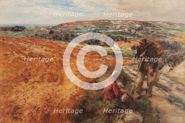 The Wayfarers, 1909. Creator: Lhermitte, Léon (1844-1925).