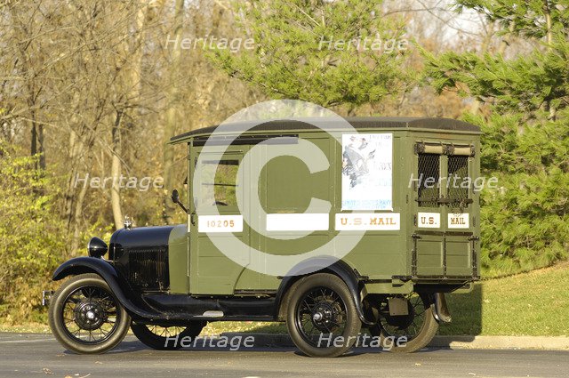 Ford Delivery van 1929. Artist: Simon Clay.