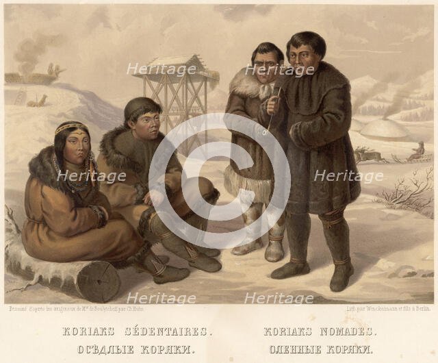 Sedentary Koryaks. Reindeer Koryaks, 1862. Creator: Karlis Huns.