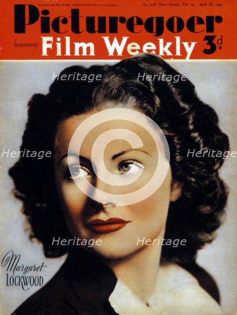 Margaret Lockwood (1916-1990), British actress, 1941. Artist: Unknown