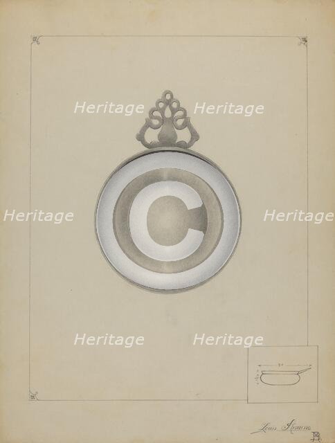 Pewter Porringer, 1935/1942. Creator: Louis Annino.