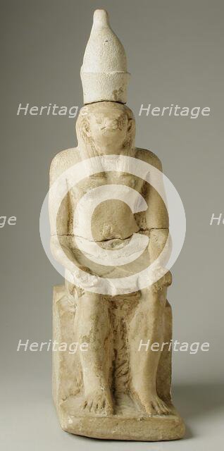 Statue of Horus, Seated (image 1 of 2), Probably Greco-Roman Period (332 BCE-337 CE). Creator: Unknown.