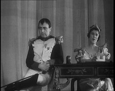 The Actors Beatrice Lillie and Lupino Lane on Stage in Character as Napoleon and Josephine, 1931. Creator: British Pathe Ltd.