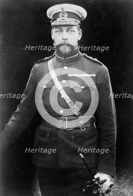 King George of England in uniform, Rotary Photo, 1910. Creator: Bain News Service.