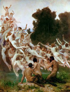 The Oreads (Les Oréades). Artist: Bouguereau, William-Adolphe (1825-1905)