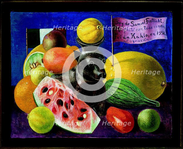 Still Life (I Belong to Samuel Fastlicht), 1951.  Creator: Frida Kahlo.