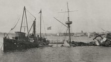 The American steamship tug "Right Arm", Havana, Cuba, 1898.  Creator: Unknown.