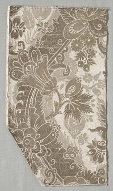 Textile Fragment, 1700s. Creator: Unknown.