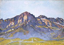 The Dents Blanches at Champéry in the Morning Sun, 1916. Creator: Hodler, Ferdinand (1853-1918).