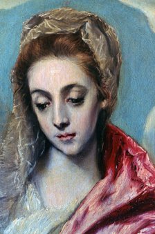 'Holy Family with St Anne' (detail), c1590-1595. Artist: El Greco