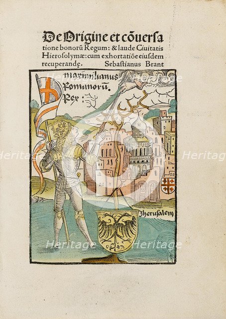 Illustration for De Origine et conversatione bonorum Regum by Sebastian Brant, 1495.