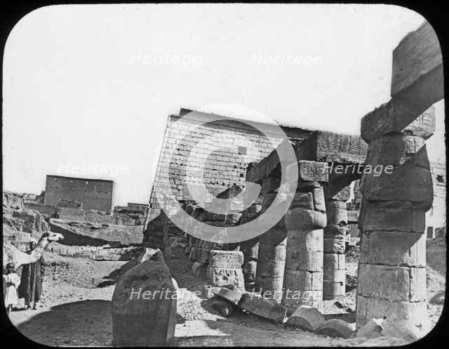 Great Temple, Luxor, Egypt, c1890. Artist: Newton & Co