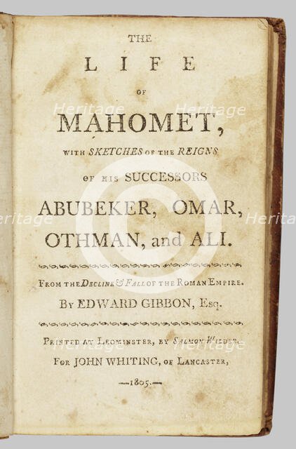 The Life of Mahomet, 1805. Creator: Unknown.