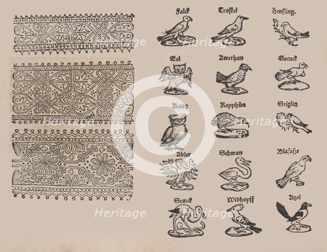 Modelbuch aller Art Nehens vn Stickens, 1535. Creator: Christian Egenolff.