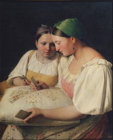 Fortune Telling, 1842. Artist: Venetsianov, Alexei Gavrilovich (1780-1847)