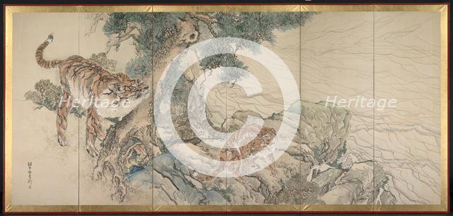 Tiger Family, early 1800s. Creator: Kishi Ganku (Japanese, 1749/56-1838).