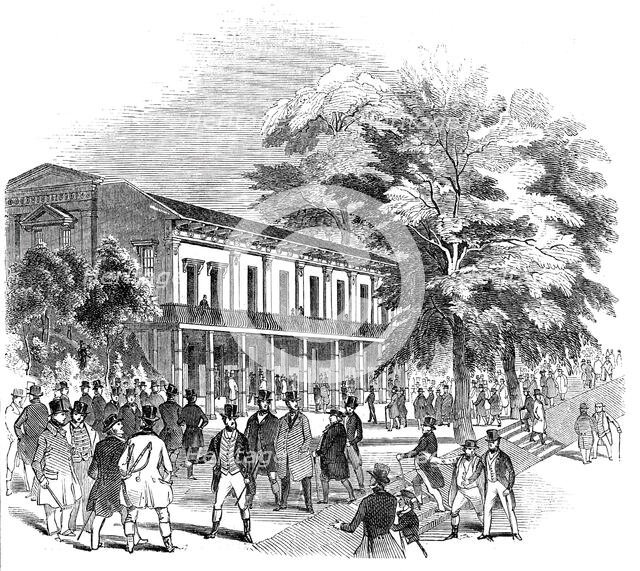 Victoria Archery Rooms - the Council Dinner, 1844. Creator: Unknown.