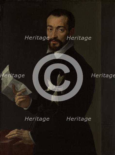 Portrait of a Knight of Malta, Probably Fra Jacopo Salviati, 1566. Creator: Mirabello Cavalori.