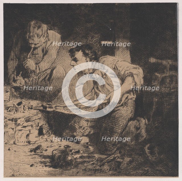 The Counterfeiters, 1843. Creator: Charles Emile Jacque.