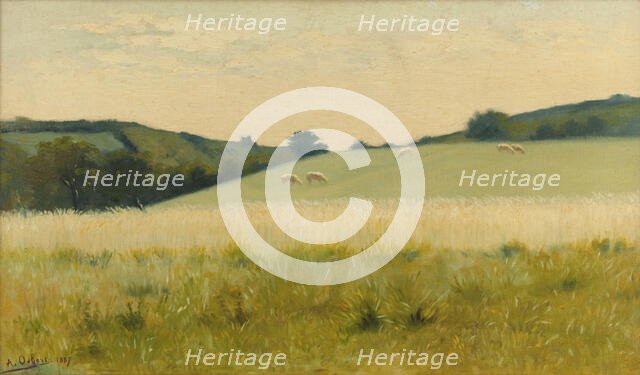 In the fields of Dielette (Manche), 1887. Creator: Alphonse Osbert.