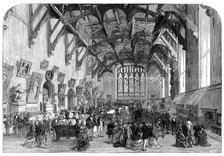 The British Association at Edinburgh: the Great Hall of the Parliament House, 1871. Creator: Unknown.