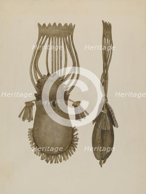 Buckskin Purse, c. 1937. Creator: Benjamin Bryant.