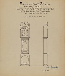 Grandfather's Clock, 1935/1942. Creator: J.F. Rust.