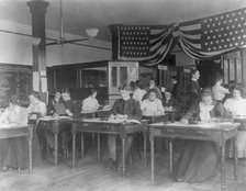 Washington, D.C. public schools, Business High School - classroom scene, (1899?). Creator: Frances Benjamin Johnston.