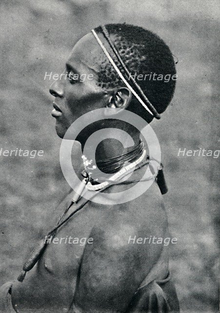 A Hima from Mpororo, Equatorial Africa, west of the Victoria Nyanza, 1912. Artist: Harry Johnston.