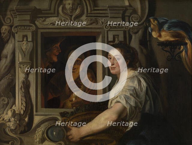 The Fruit Seller, c1620-1670s. Creator: Jacob Jordaens I.