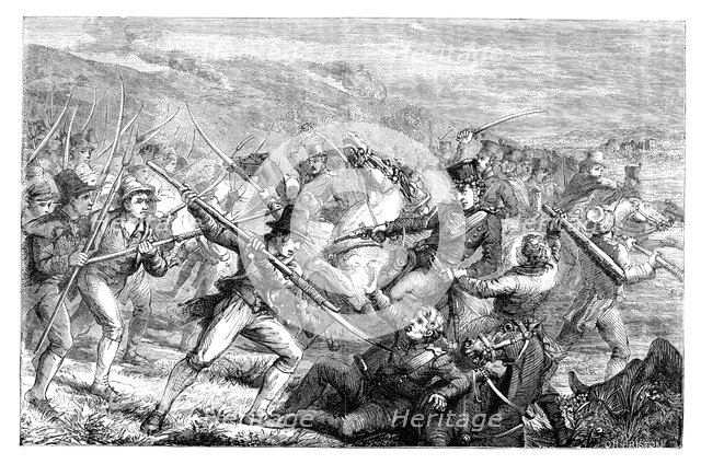 Irish anti-tithe agitation, Carrickshock, 1831 (c1895). Artist: Unknown