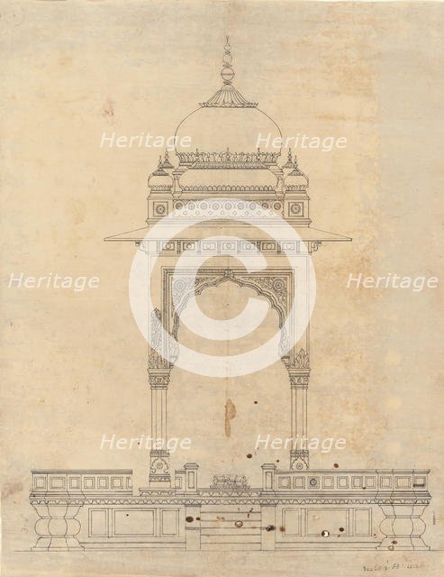 Domed Pavilion, ca. 1830. Creator: Unknown.