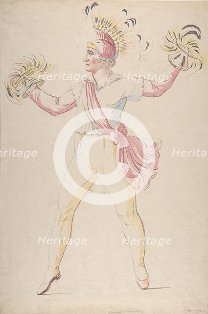 Franconi, Twirling Flaming Cones, 1768-1810. Creator: Louis Ducros.