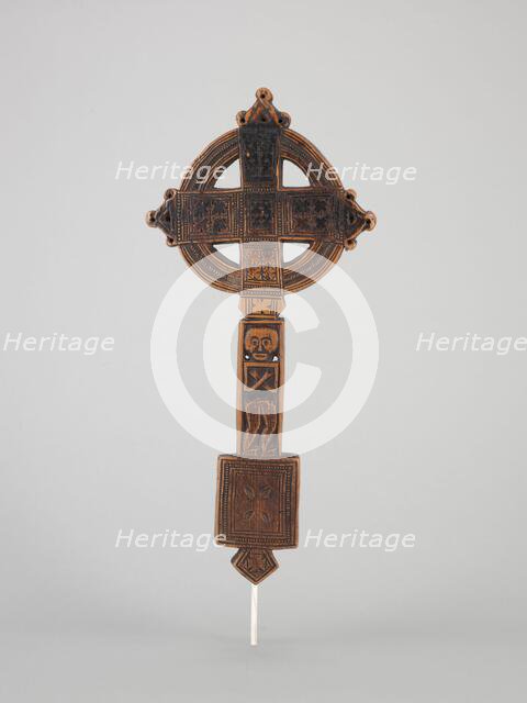 Hand-held processional Christian cross, mid-18th century - 19th century. Creator: Unknown.