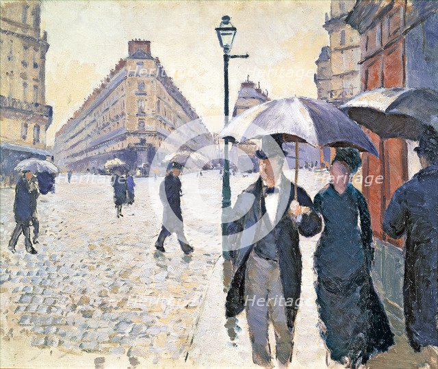 Sketch for Paris Street. Rainy Day, 1877.