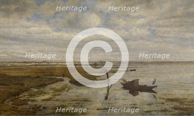 Marsh near Putte, 1882. Creator: Jean Pierre François Lamoriniere.