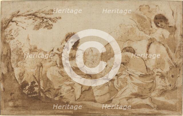 The Rest on the Flight into Egypt, c. 1626. Creator: Guercino.