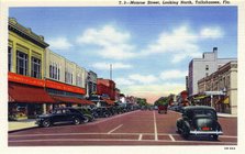 Monroe Street, looking north, Tallahassee, Florida, USA. Artist: Unknown