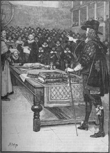 The trial of King Charles I, 1649 (1905).  Artist: Unknown.