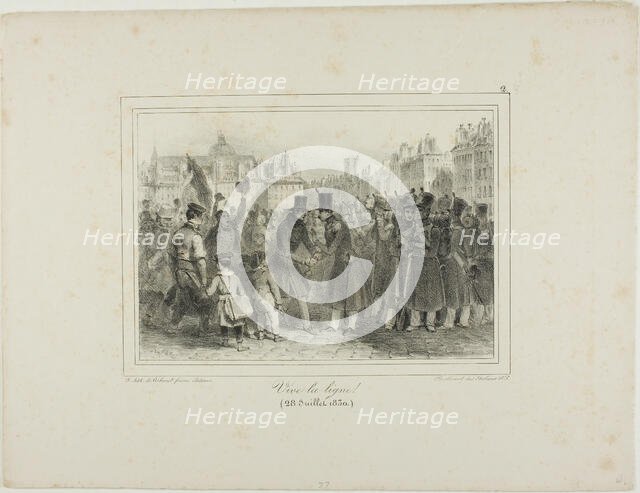 Long Life to the Troops!, July 28, 1830. Creator: Auguste Raffet.