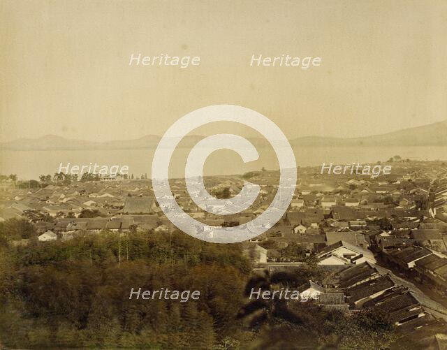 View of Biwa Lake, 1865. Creator: Unknown.