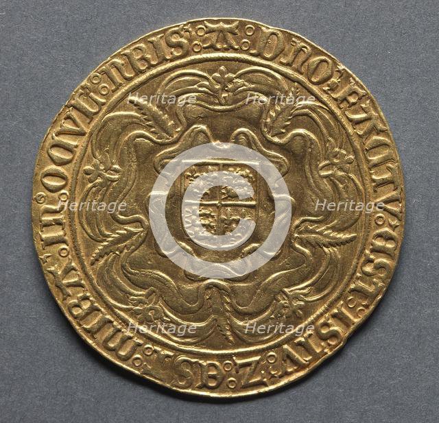 Sovereign (reverse), 1553. Creator: Unknown.
