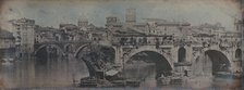 Ponte Rotto (Pons Aemilius), Rome, 1842. Creator: Joseph Philibert Girault De Prangey.