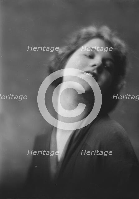 Miss Katherine McCausland, portrait photograph, 1917 or 1918. Creator: Arnold Genthe.