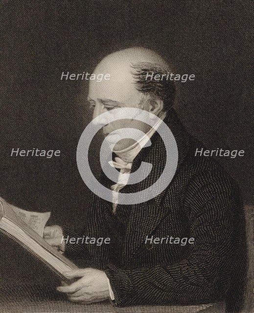 Portrait of Vincent Novello (1781-1861) , 1830. Creator: Humphrys, William (1794-1865).