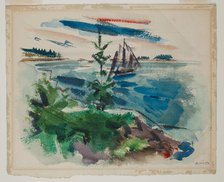 Outward From Deer Isle, Maine, 1922. Creator: John Marin.