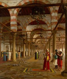 Prayer in the Mosque, 1871. Creator: Jean-Leon Gerome.