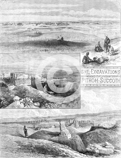 The Excavations of Pithom-Succoth: A Buried City of the Exodus, 1883.  Creator: Unknown.