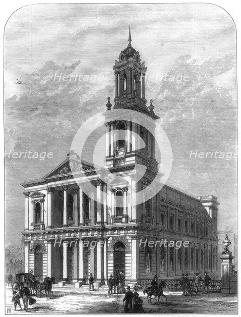 The City Temple, Holborn Viaduct, London, 1875. Artist: Unknown