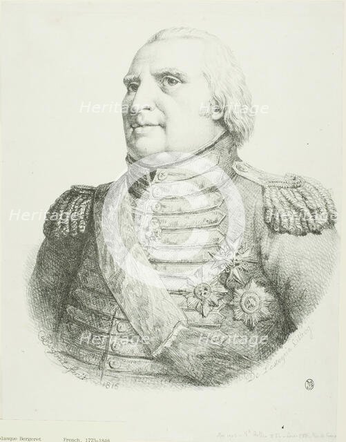 Portrait of Louis XVIII, 1816. Creator: Pierre Nolasque Bergeret.